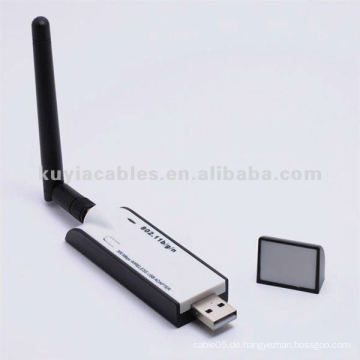 300M USB WiFi Adapter Wireless Lan Karte mit abnehmbarer Antenne für Desktop PC